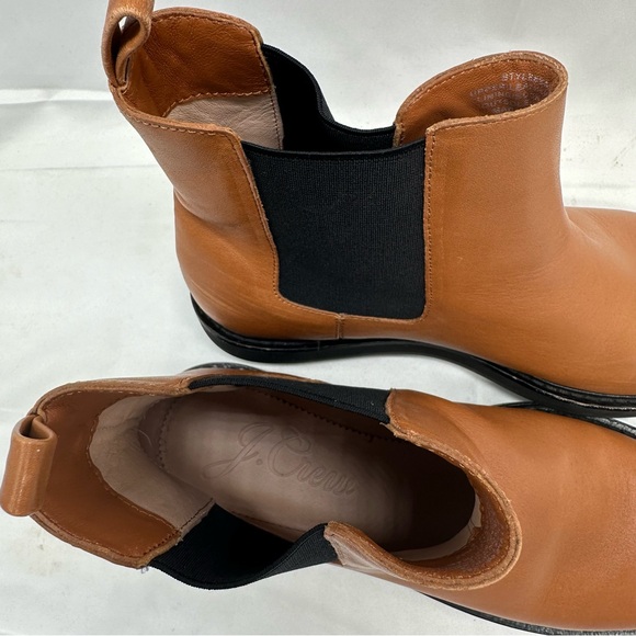 J. Crew Women's Brown Leather Pull-on Boots Size 9 Style BA557 - Picture 5 of 10